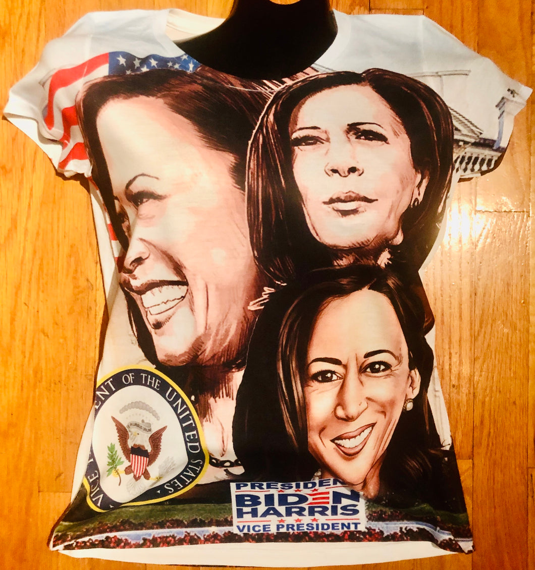 NEW!!! Vice President Kamala Harris Regular Cut Jer-zee