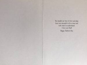 You taught me, Father’s Day card
