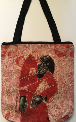 Definitely by Poncho Woven Tote Bag