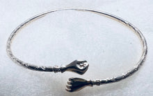 Child Fist West Indian Sterling  Silver Bangles