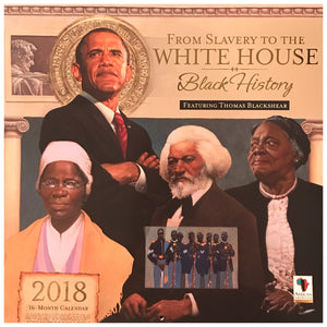Black History: From Slavery to the White House Wall Calendar 2018