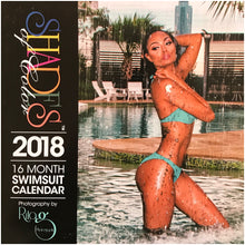 Shades of Color Swim Suit Wall Calendars 2018