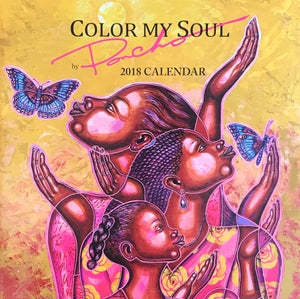 Color My Soul  Wall Calendar 2018