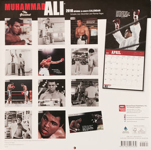 Muhammad Ali Wall Calendar 2018