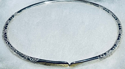 Adult Flat Head West Indian Sterling Silver Bangles