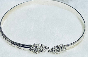Adult Flat Grapes #2 West Indian Sterling Silver Bangles